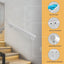 Barandilla metal resistente 3ft para escaleras color blanco