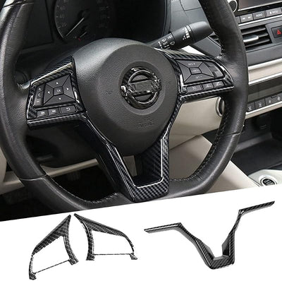 3 Pzas Fibra Carbono Panel Volante Nissan Altima