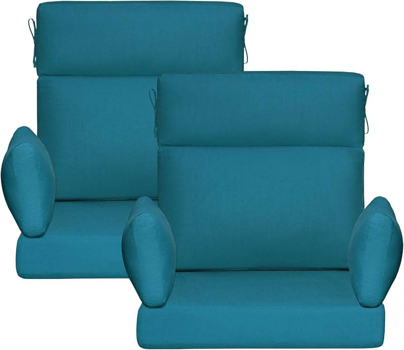 2 Cojines Silla Patio 48x24" Repelente Agua