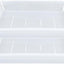Platillo cuadrado plástico 14" set 2 para macetas