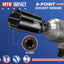 Set llaves impacto 1/2" 32mm 6 puntas acero CR-V