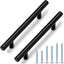 30 Tiradores Gabinete 5" Negro Moderno Redondo en T