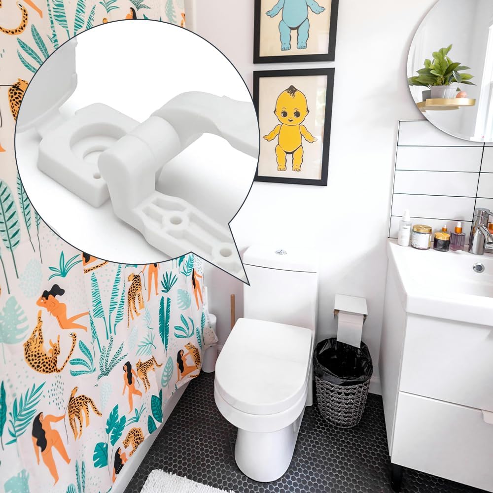 2 Pzas Bisagra Asiento Inodoro Kit Plástico