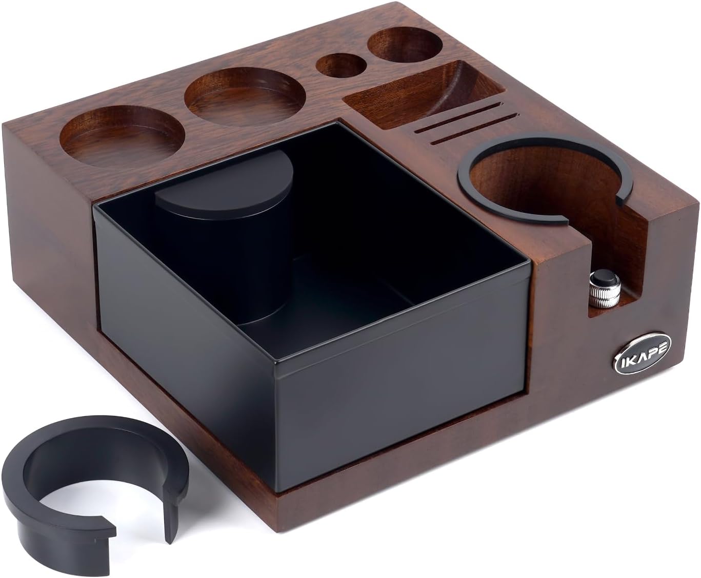 Caja organizadora café expreso 9 en 1 nogal natural
