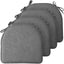 4 Pzas Cojines Silla Espuma Viscoelástica Antiderrap Gris