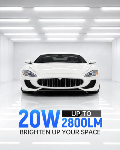4 Lámparas LED T5 4ft 6500K 2800lm Blanco