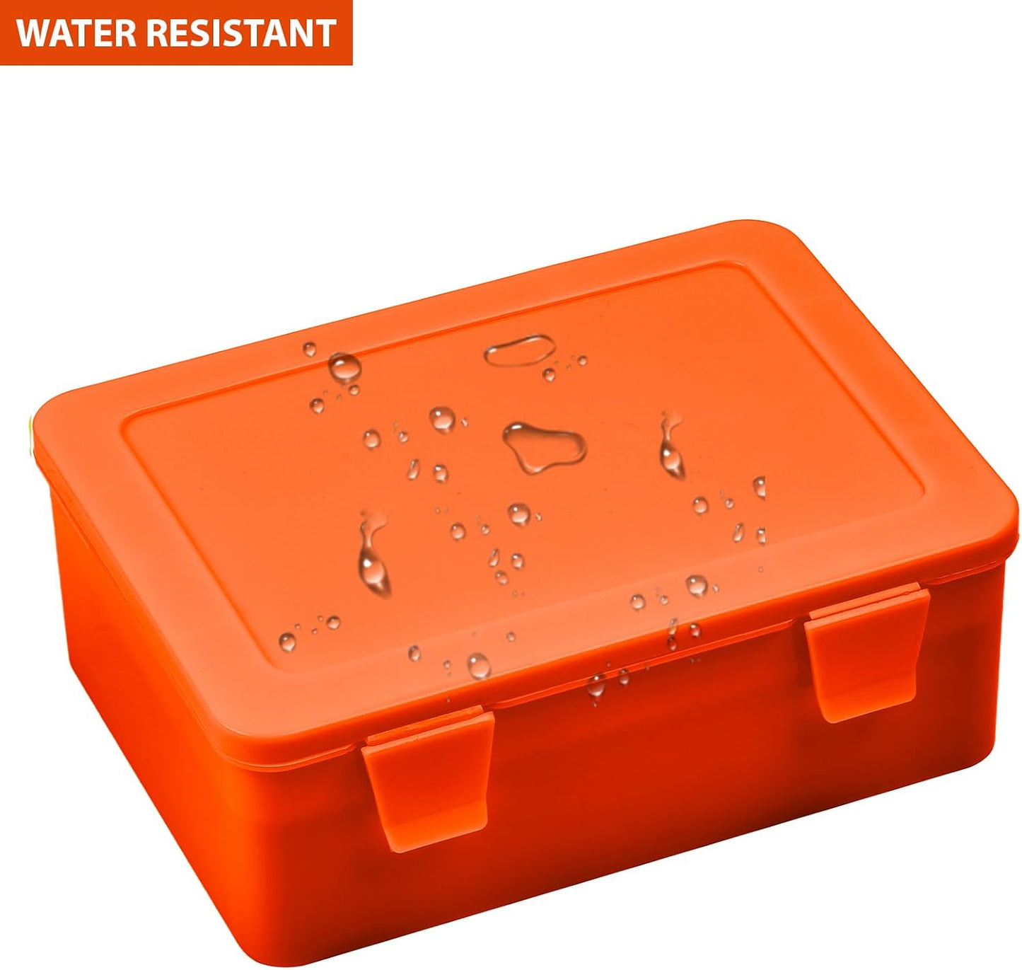 Caja organiz. baterías AA AAA 24* 30* naranja