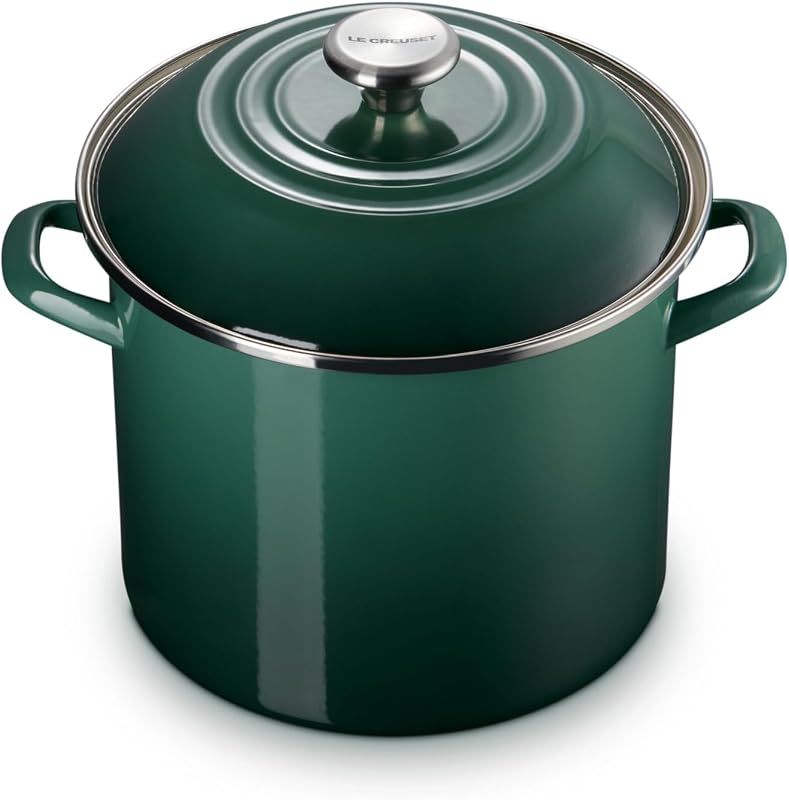 Olla esmaltada acero 10qt con perilla inox