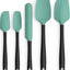 Set 5 Espátulas Silicón Alimenticio para Hornear Cocinar Verde