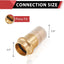 5 Adaptadores 3/4" Cobre PEX-A Latón
