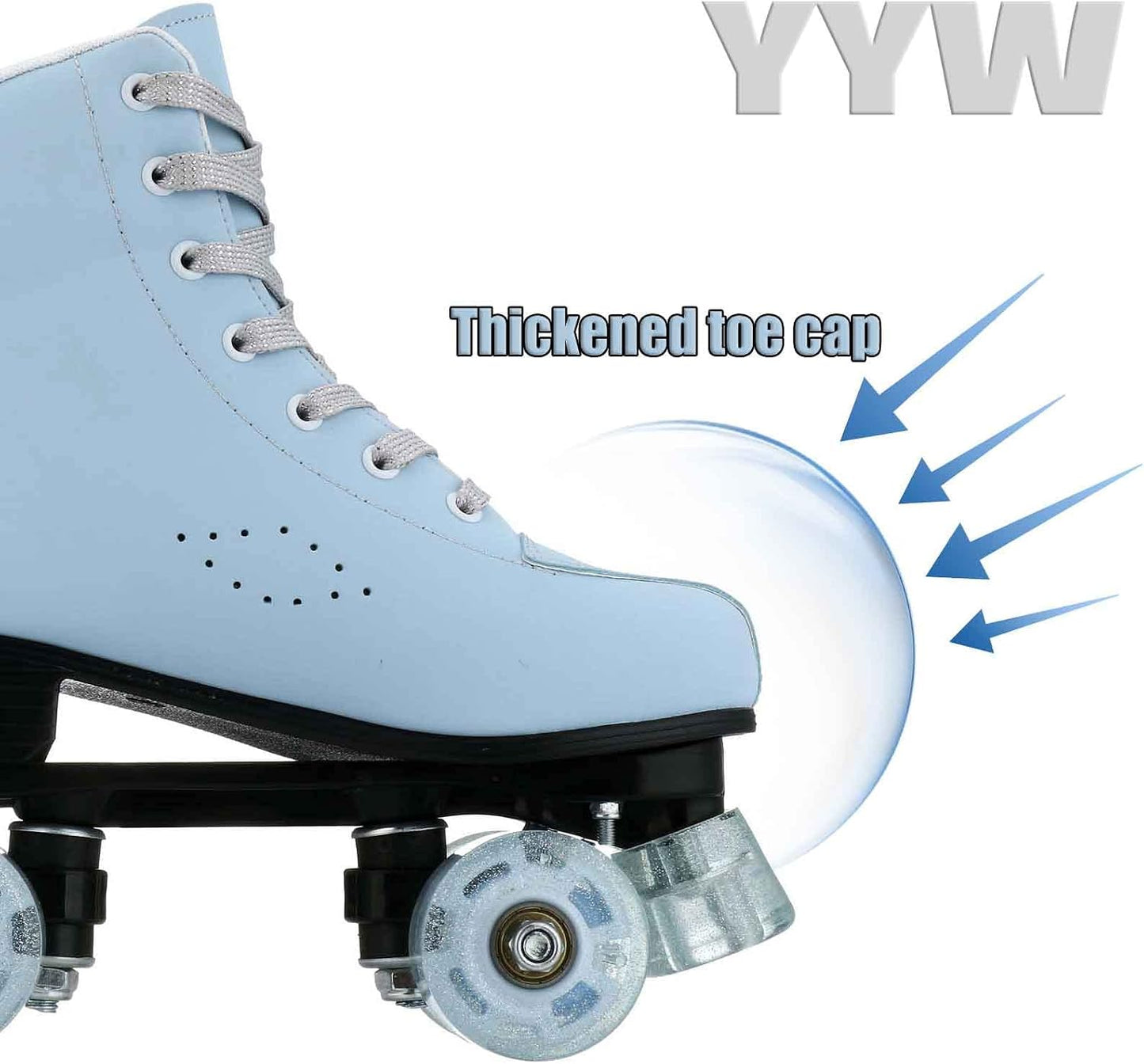 Patines cuero sintético estampado leopardo funky