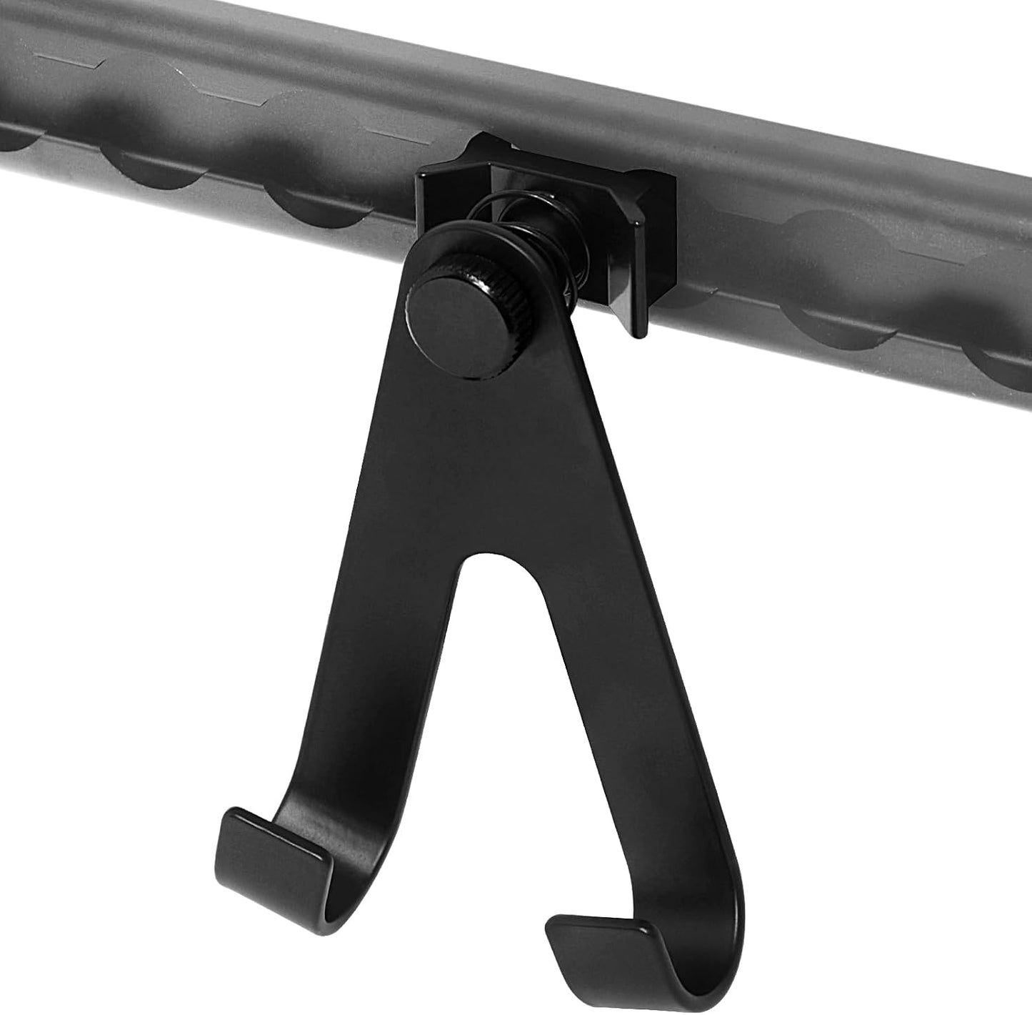 L-Track Montaje un solo perno con gancho ajustable 4 negro