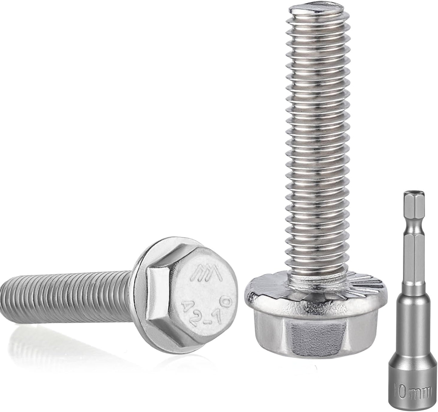 25 Uds Tornillos Hexagonales M6 Acero Inox 304