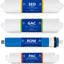 Set 4 filtros osmosis encimera conexión rápida 1-4"