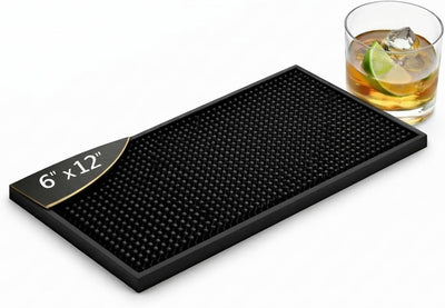 Tapete de servicio de bar de 6 x 12 pulgadas PVC antideslizante para café y barra
