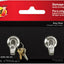 Riel decorativo llaves 8x1.5" 4 ganchos negro/plata