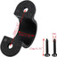 10 Correas Tubo PVC 1pulg U con 2 Agujeros Clips Negros