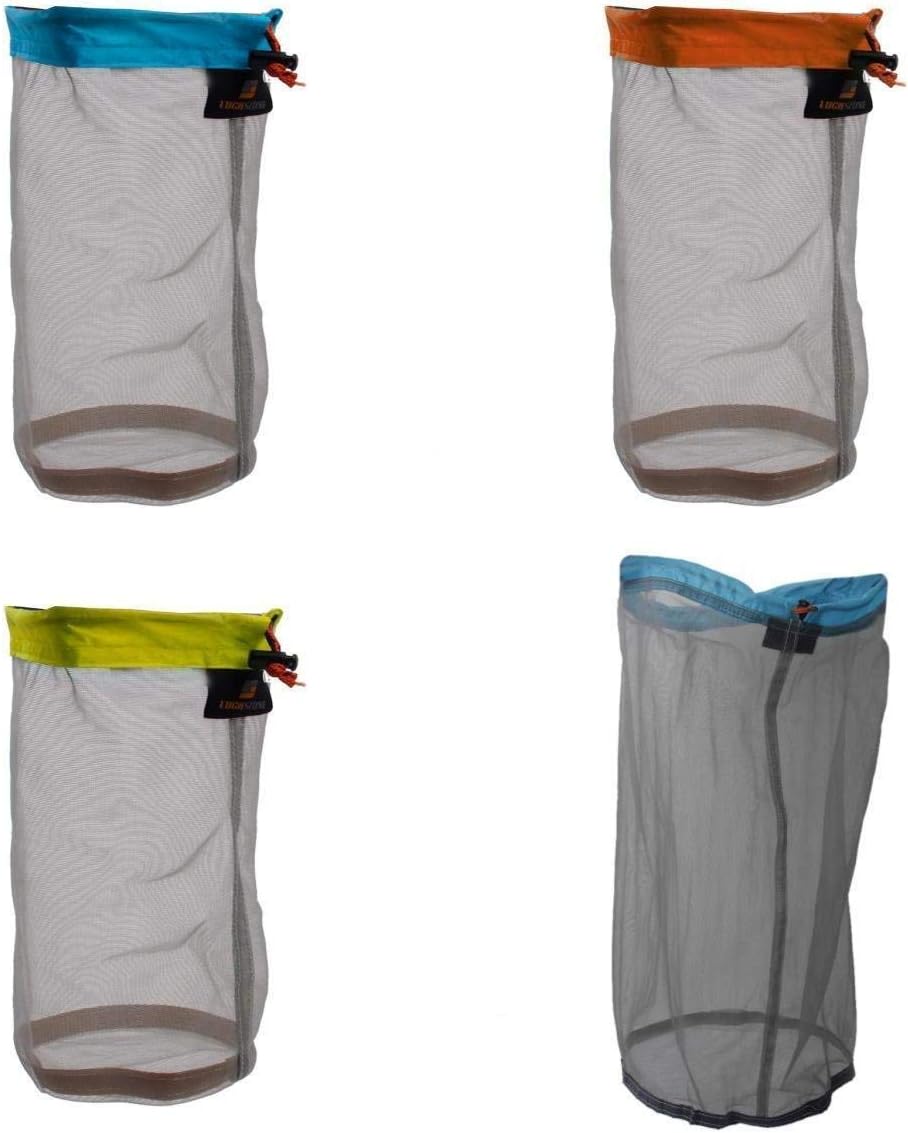 Bolsa malla nailon ultraligera con cordón para camping