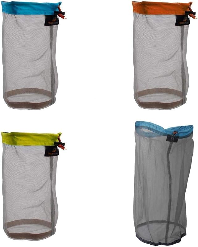 Bolsa malla nailon ultraligera con cordón para camping
