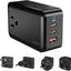 Kit adaptador enchufe viaje con cargador GaN3 65W
