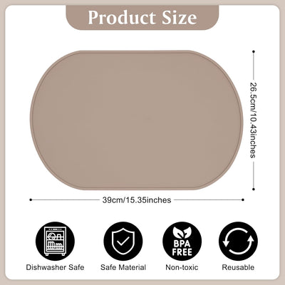 Manteles individuales silicona reutilizables para niños