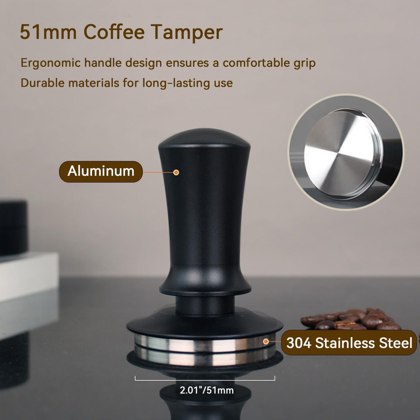 Set manipulación espresso acero inox embudo magnético