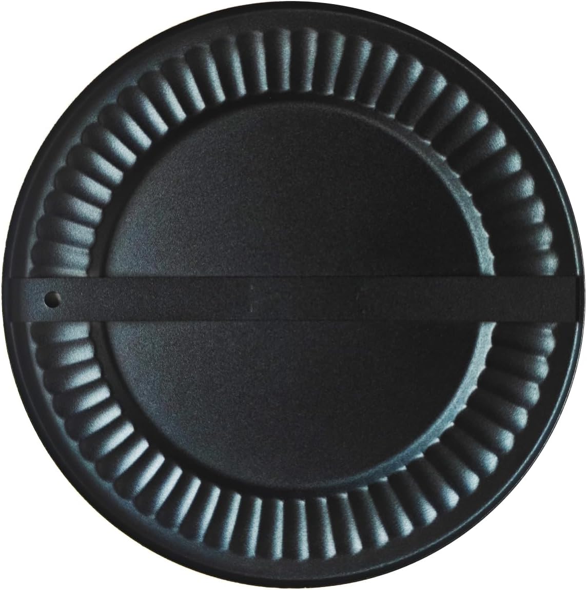 Cubierta conducto chimenea metal negro ajustable 4-8"