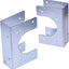 4 Soportes Galvanizados para Zapatos Tubo 2-1/2pulg