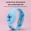 Pulsera Airtag para niños ajustable suave impermeable azul