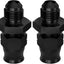 Adaptador 6AN a 3/8" aluminio negro 2 Pzas