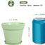 Macetas plástico 4" set 16 con drenaje y platillo decorativo