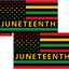 Bandera Juneteenth 3x5ft con ojales latón pack 2