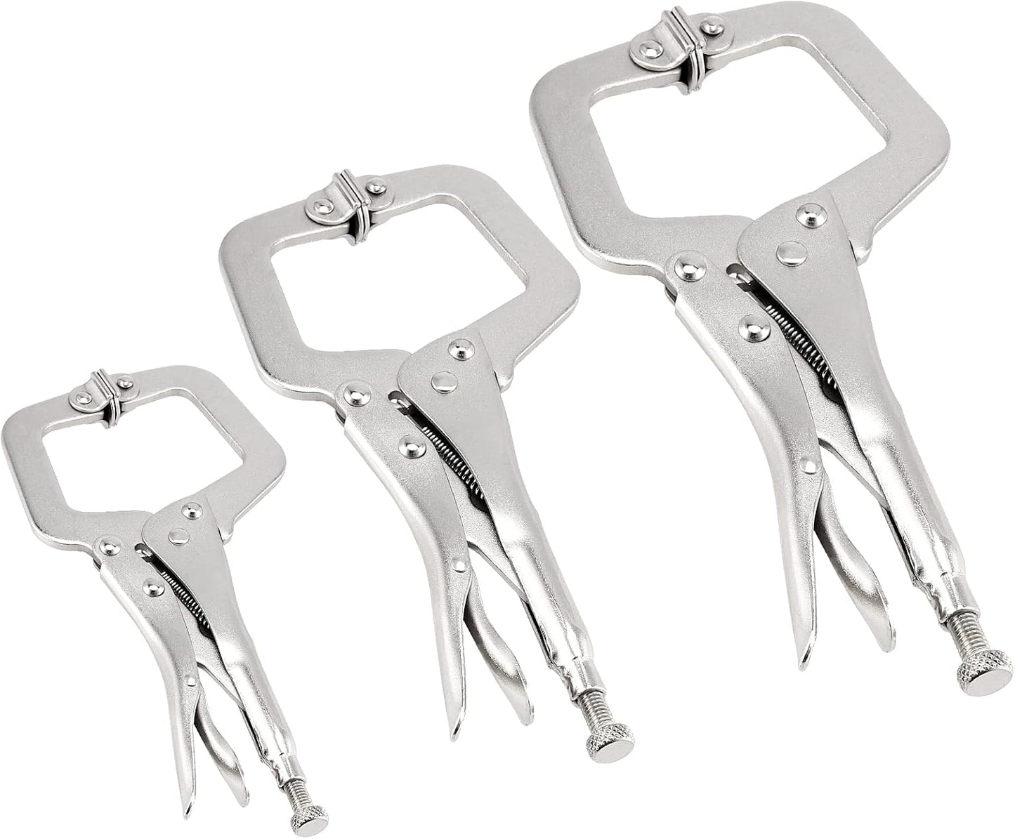 Set 3 alicates C con almohadillas giratorias 6 y 9 pulg