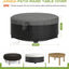 Funda redonda mesa café 38x18pulg impermeable exterior