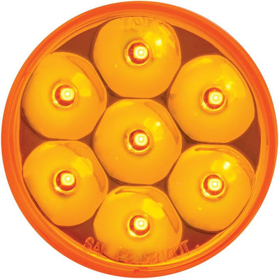 Marcador sellado 7 LED color ámbar 2-1/2pulg perfil bajo