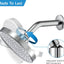 Cabezal ducha lluvia ajustable 6pulg antiobstrucción cromo