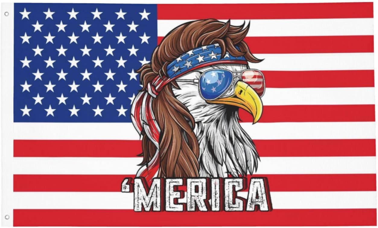 Bandera Merica águila salmonete 3x5ft poliéster 4 de julio