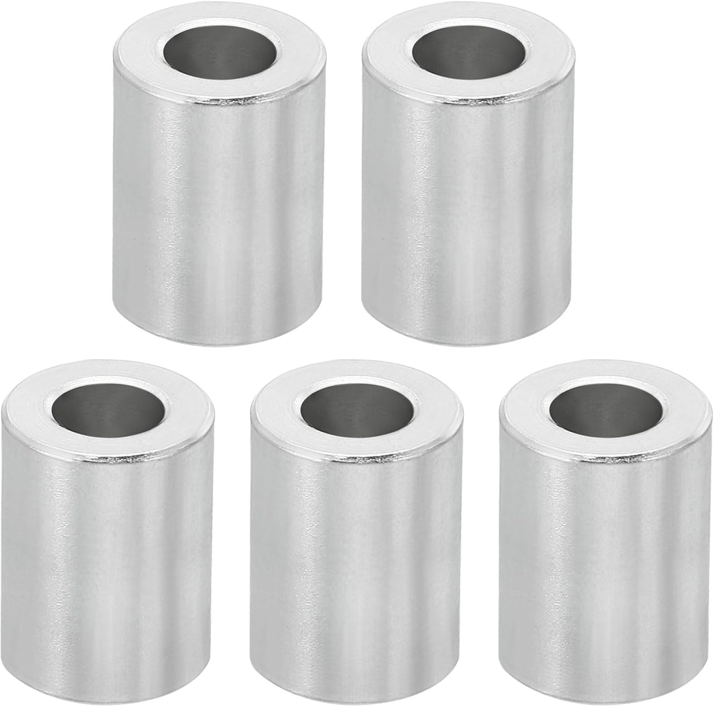 Espaciadores aluminio M6 redondo 5 pzas 0.24x0.47x0.63pulg