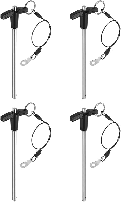 4 Pzas Pasadores Bloqueo T Acero Inox 6x100mm
