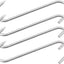 Ganchos carne acero inox 10" set 4