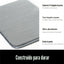 Tapete baño espuma viscoelástica terciopelo gris 24x17pulg
