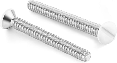Tornillos placa pared ranura fresada #6-32 x1 50uds