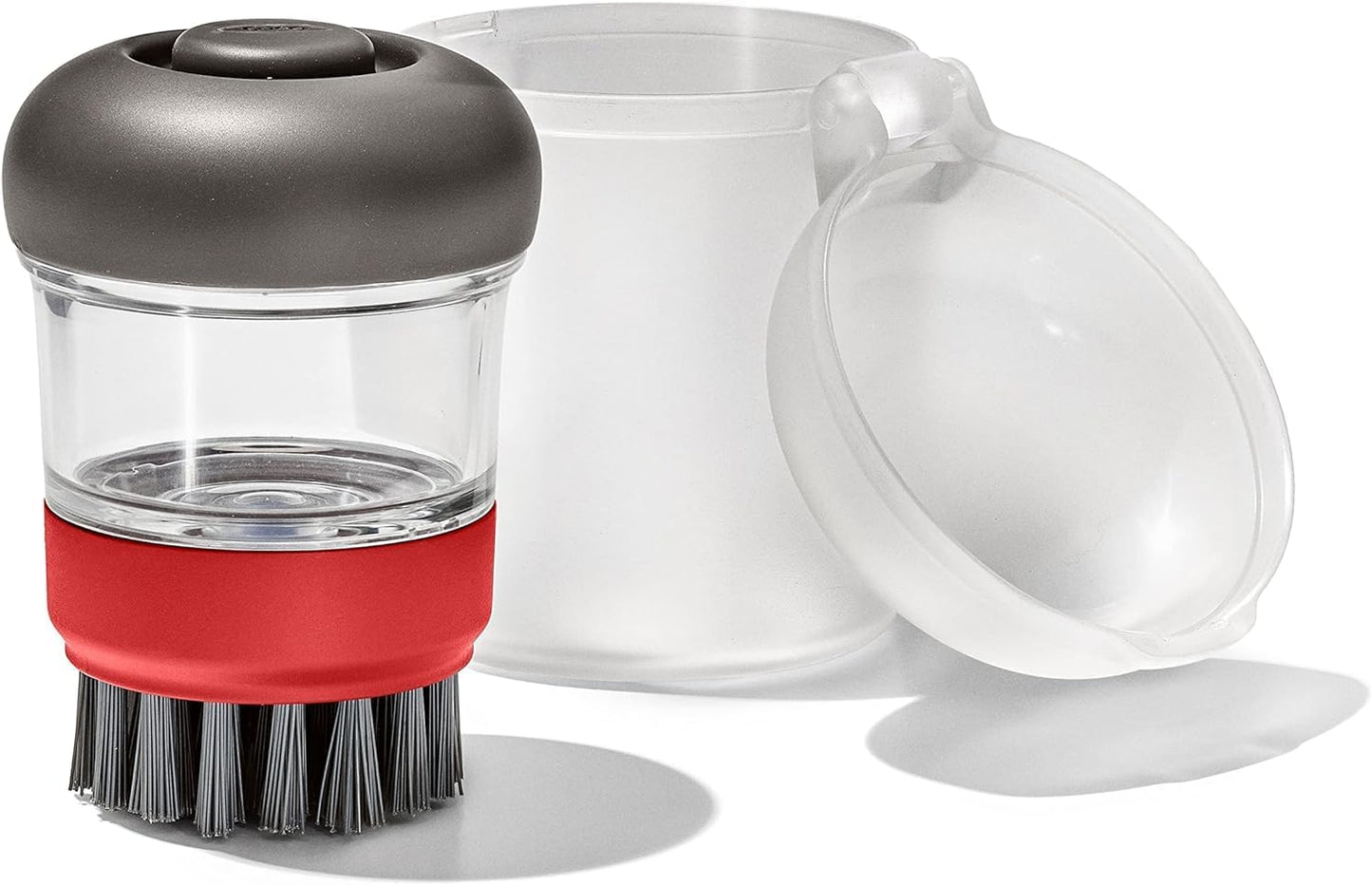 Cepillo platos con dispensador jabón exterior