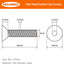 Tornillos M5-0.031 x 2.362pulg acero inox 304 avellanados Allen