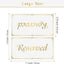 18 Letreros Mesa Reservados 7.1x7.5pulg Dorados Plegables