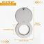 Cubierta mirilla latón macizo autoadhesiva para puerta 5/8pulg