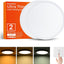 2 Lámpara techo LED blanca 15.8" 32W 3200LM dimmable