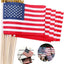 Banderas americanas en palo 5x8pulg 12uds decoración 4 de julio