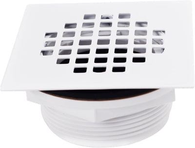Cubierta drenaje ducha rejilla 4.25pulg tubo PVC blanco