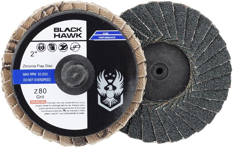 Discos de aleta circonio 2pulg grano 80 pack 10